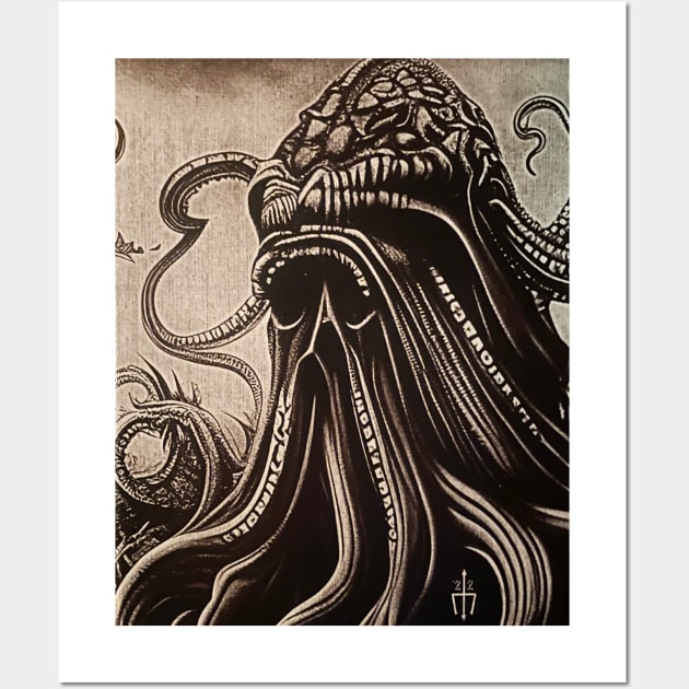 Cthulhu World Conqueror Wall Art by Grave Digs